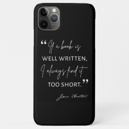 Funda Para iPhone 11 Pro Max Avid Reader II - Cita de Jane Austen
