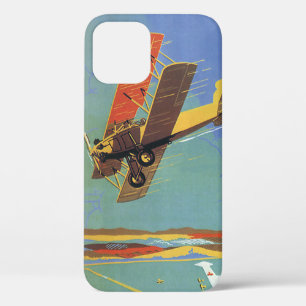 Funda Para iPhone 12 Avión Antiguo de Viaje y Transporte Vintage