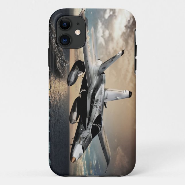Funda De Case-Mate Para iPhone Avión de combate del avispón F-18 (Reverso)