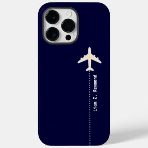 Funda Para iPhone 14 Pro Max De Case-Mate Avión de viaje con línea azul punteada