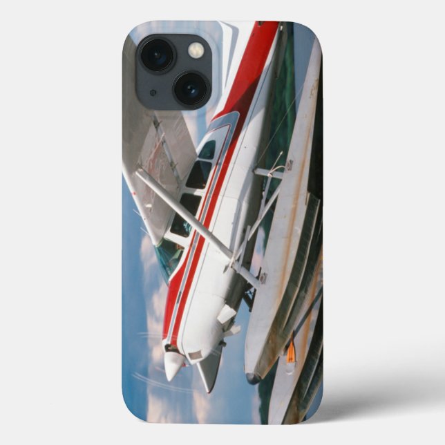 Funda De Case-Mate Para iPhone Avión Marítimo Despegando, Cataratas Victoria, Zim (Reverso)