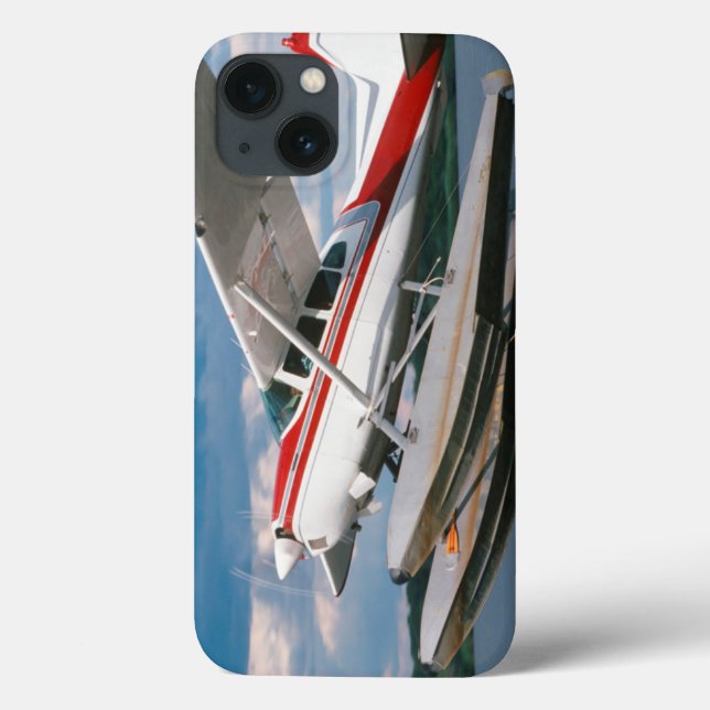 Funda De Case-Mate Para iPhone Avión Marítimo Despegando, Cataratas Victoria, Zim (Reverso)