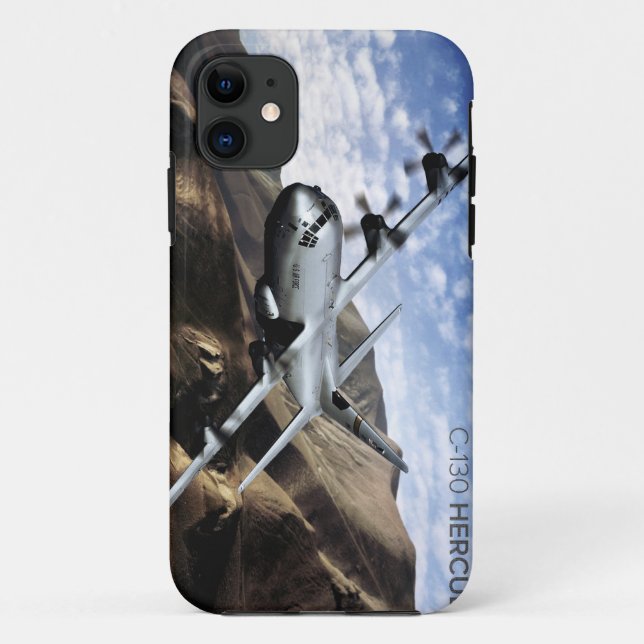 Funda De Case-Mate Para iPhone Avión militar C-130 HERCULES (Reverso)