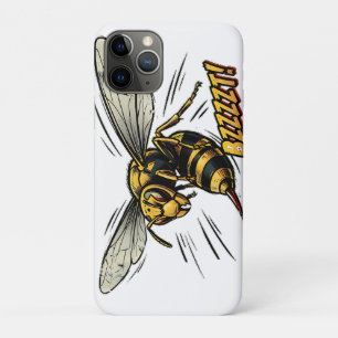 Funda Para iPhone 11 Pro Avispa Enojada BZZZT Arte de Cómic