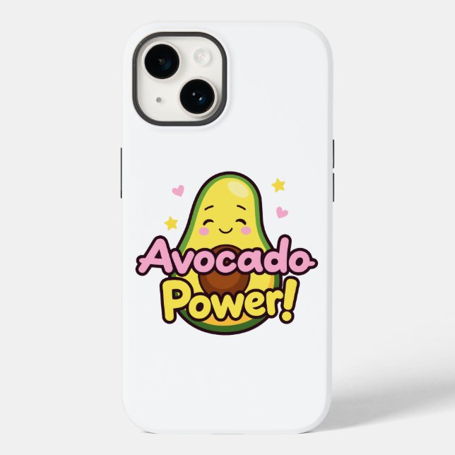 Funda De Case-Mate Para iPhone “Avocado Power” (Reverso )