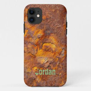 Funda Para iPhone 11 Awesome Rusty Iron Custom Name