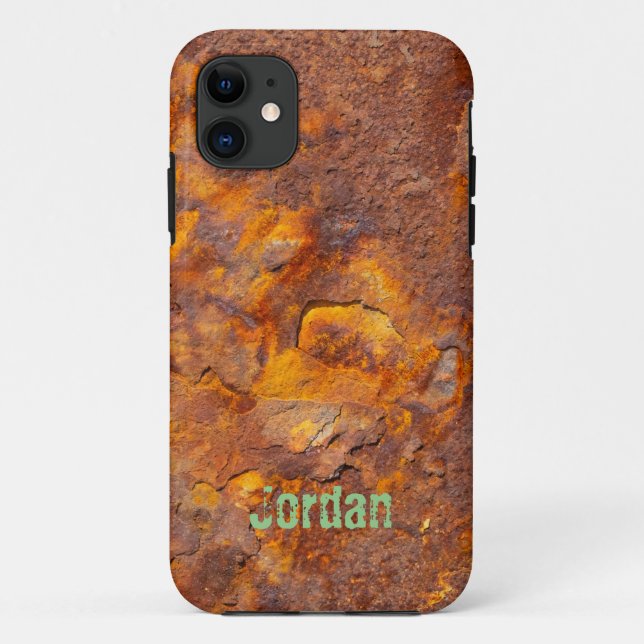 Funda De Case-Mate Para iPhone Awesome Rusty Iron Custom Name (Reverso)