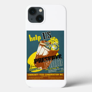 Funda Para iPhone 13 Ayúdenos a preservar la comida