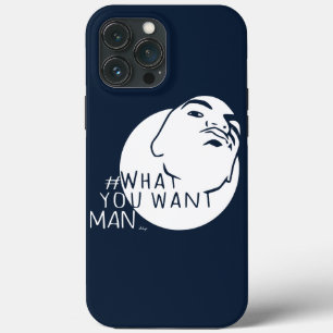 Funda Para iPhone 13 Pro Max azote azul Etiquetar a tu hombre lo que quieras
