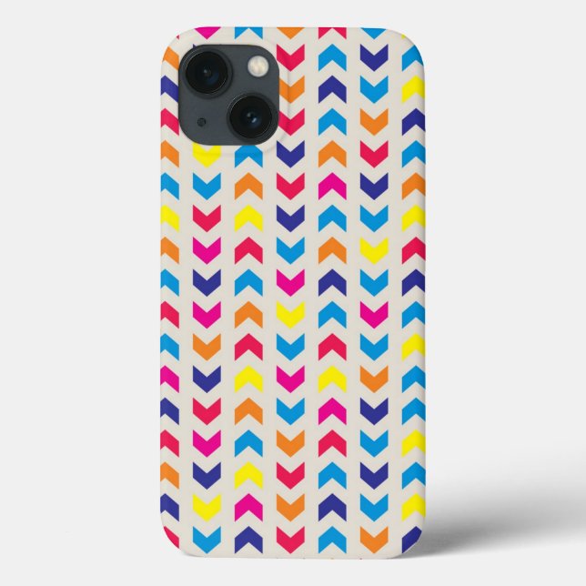 Funda De Case-Mate Para iPhone Aztec Chevron colorful (Reverso)