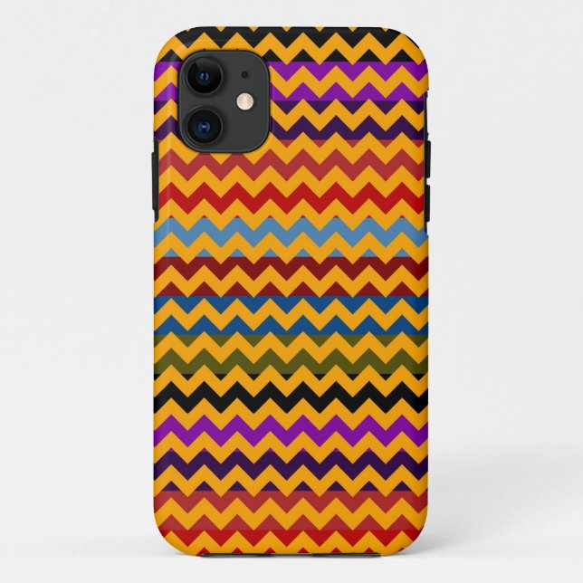 Funda De Case-Mate Para iPhone Aztec Chevron Zigzag Stripe Pattern 4 (Reverso)