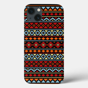 Funda Para iPhone 13 Aztec Essence II Ptn Rojo Azul Naranja Amarillo Ne