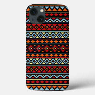 Funda Para iPhone 13 Aztec Essence II Ptn Rojo Azul Naranja Amarillo Ne