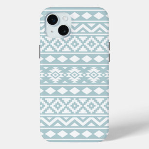 Funda Para iPhone 15 Mini Aztec Essence Ptn III Blanco sobre el huevo de pat