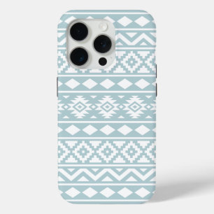 Funda Para iPhone 15 Pro Aztec Essence Ptn III Blanco sobre el huevo de pat