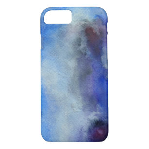 Funda Para iPhone 8/7 Azul acuarela Art Apple iPhone 7, apenas ahí