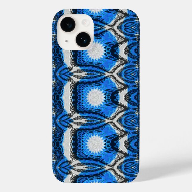 Funda De Case-Mate Para iPhone Azul atómico (Reverso )