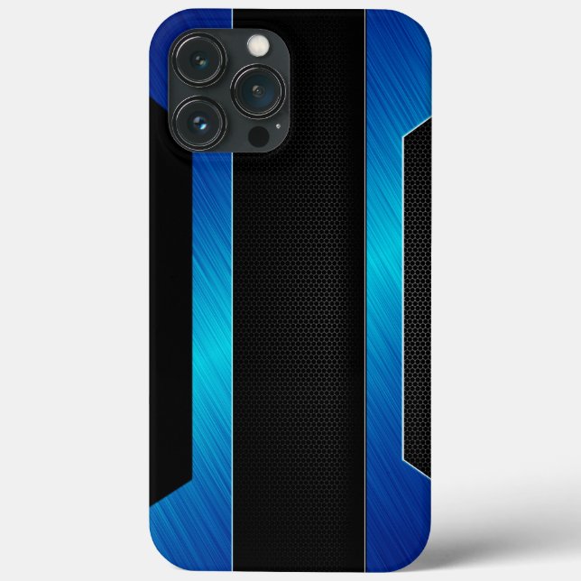 Funda De Case-Mate Para iPhone Azul brillante Metalizado (Reverso )