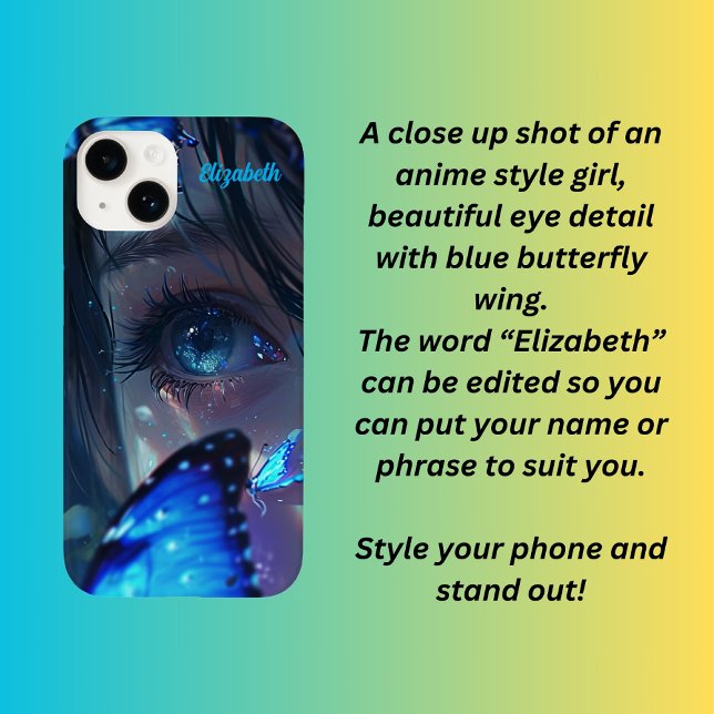 Funda De Case-Mate Para iPhone Azul Butterfleto (Subido por el creador)