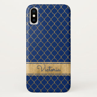 Funda Para iPhone X Azul, caso del iPhone X de la casamata de