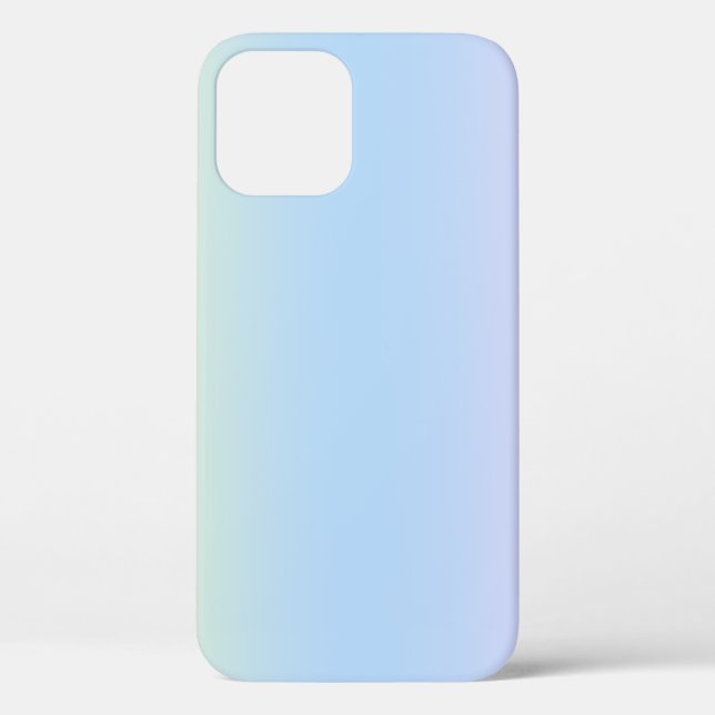 Funda De Case-Mate Para iPhone Azul claro contemporáneo (Reverso )