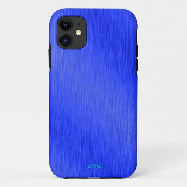 Funda De Case-Mate Para iPhone Azul de aluminio (Reverso)