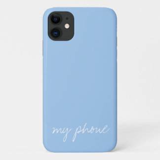 Funda Para iPhone 11 azul de bebé personalizado