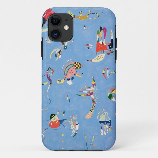 Funda De Case-Mate Para iPhone Azul de cielo de Kandinsky (Reverso)