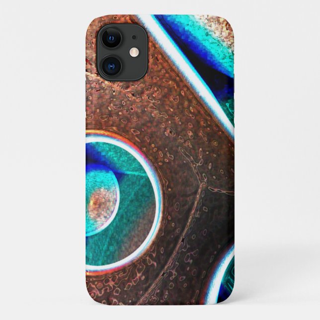 Funda De Case-Mate Para iPhone Azul de cobre (Reverso)