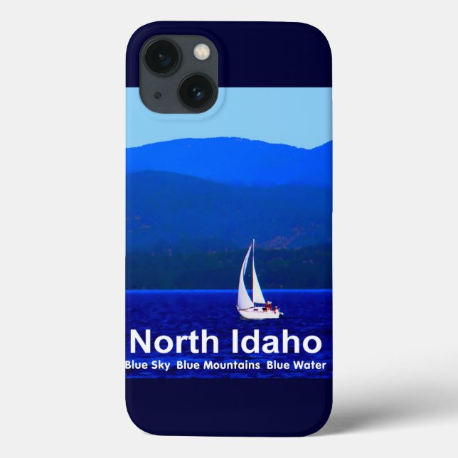 Funda De Case-Mate Para iPhone Azul de Idaho del Norte (Reverso)