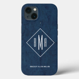 Funda Para iPhone 13 Azul de la Marina Monográfica
