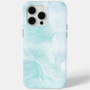 Funda Para iPhone 15 Pro Max Azul de luz de mármol moderno