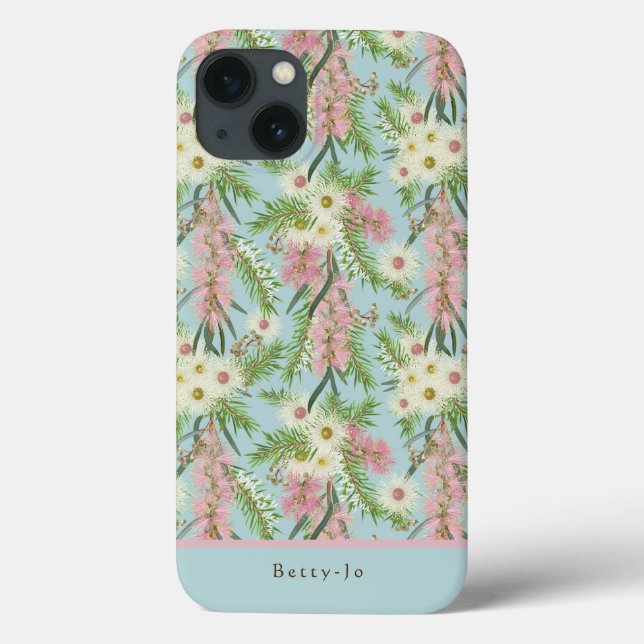 Funda De Case-Mate Para iPhone Azul del Jardín Botánico Australiano (Reverso)