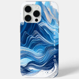 Funda Para iPhone 15 Pro Max Azul energético para los entusiastas del deporte