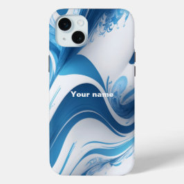 Funda Para iPhone 15 Mini Azul energético para los entusiastas del deporte