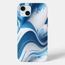 Funda Para iPhone 15 Mini Azul energético para los entusiastas del deporte