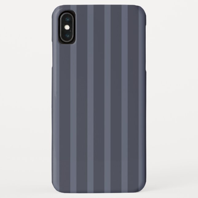 Funda De Case-Mate Para iPhone Azul Gris Rayado Moderno (Reverso)