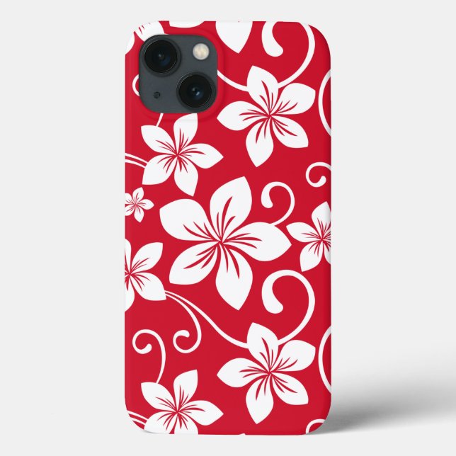 FUNDA DE Case-Mate PARA iPhone AZUL HAWAI (ROJO) (Reverso)