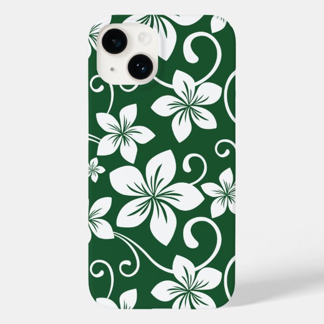 FUNDA DE Case-Mate PARA iPhone AZUL HAWAII (VERDE FORESTAL) (Reverso )