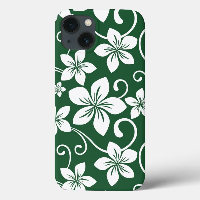FUNDA DE Case-Mate PARA iPhone AZUL HAWAII (VERDE FORESTAL) (Reverso)
