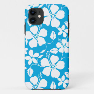 FUNDA PARA iPhone 11 AZUL HULA (HIBISCO) HAWAIIAN