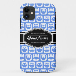 title_seo2 Azul Lechuza Negra Nombre Personalizado