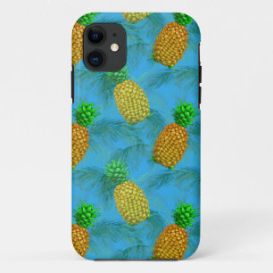 Funda Para iPhone 11 Azul marino hawaiano de piña