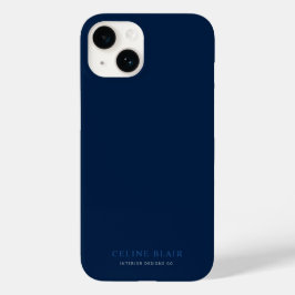 Funda Para iPhone 14 De Case-Mate Azul marino Minimalista profesional de negocios