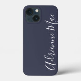 Funda Para iPhone 14 De Case-Mate Azul marino simplemente personalizado