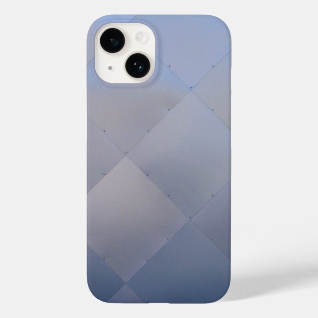 Funda De Case-Mate Para iPhone Azul Metalizado brillante y moderno (Reverso )