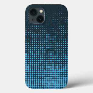Funda Para iPhone 13 Azul, moderno, retro, fresco, moderno patrón de pu