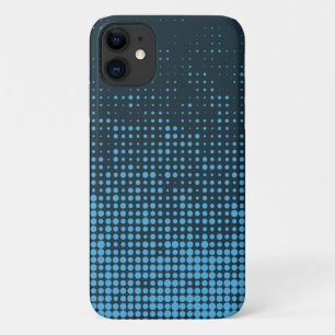Funda Para iPhone 11 Azul, moderno, retro, fresco, moderno patrón de pu