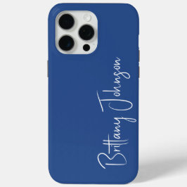 Funda Para iPhone 15 Pro Max Azul monogramado