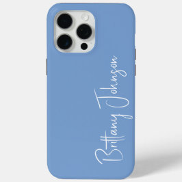 Funda Para iPhone 15 Pro Max Azul monogramado